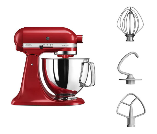 KITCHENAID Robot planetarny ARTISAN 5KSM125 Czerwony - 1378477 - zdjęcie